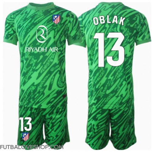 Dres Atletico Madrid Jan Oblak #13 Brankarsky Preč pre deti 2024-25 Krátky Rukáv (+ trenírky)